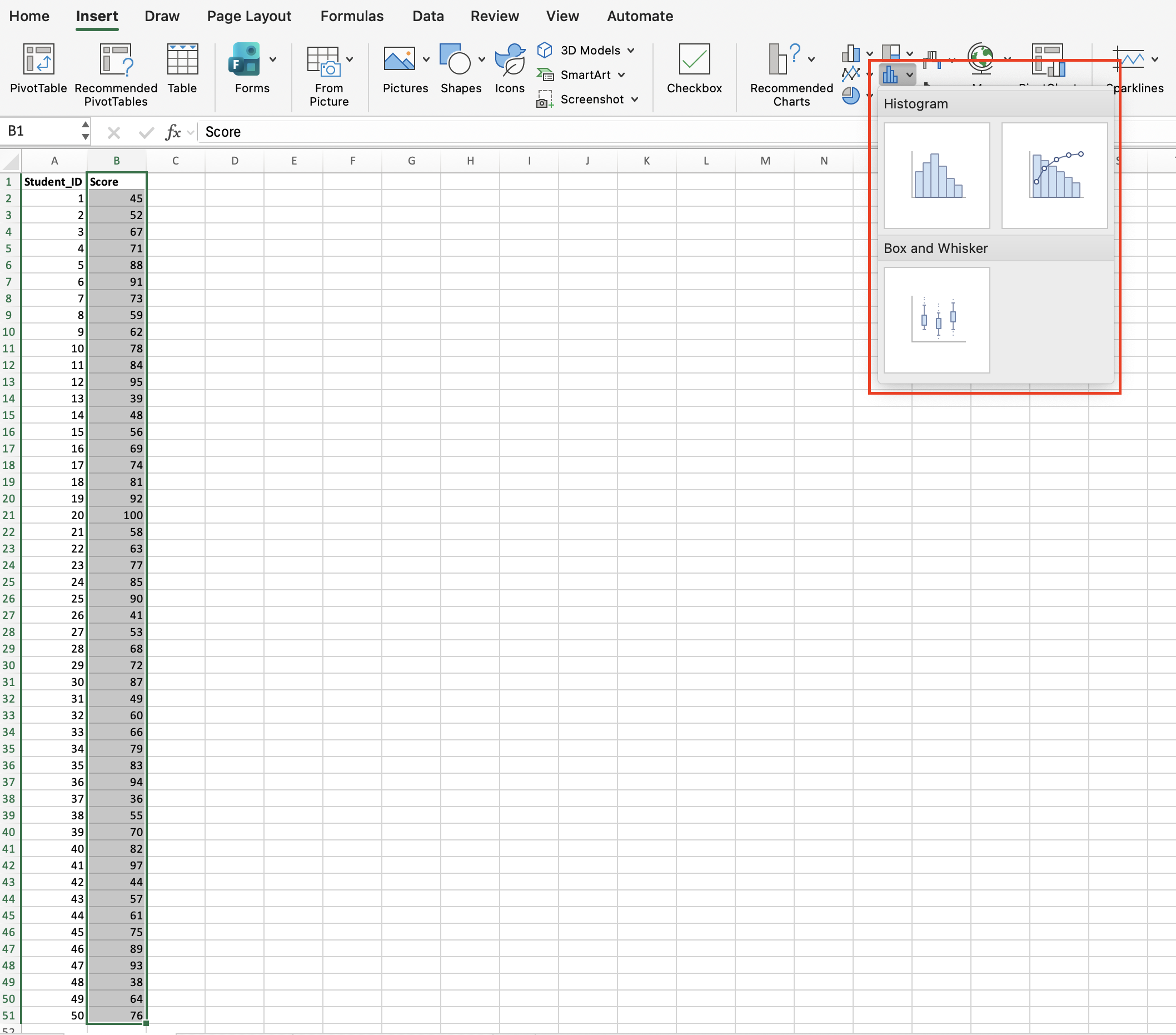 histogram-excel step illustration