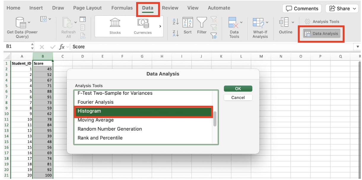 histogram-excel step illustration