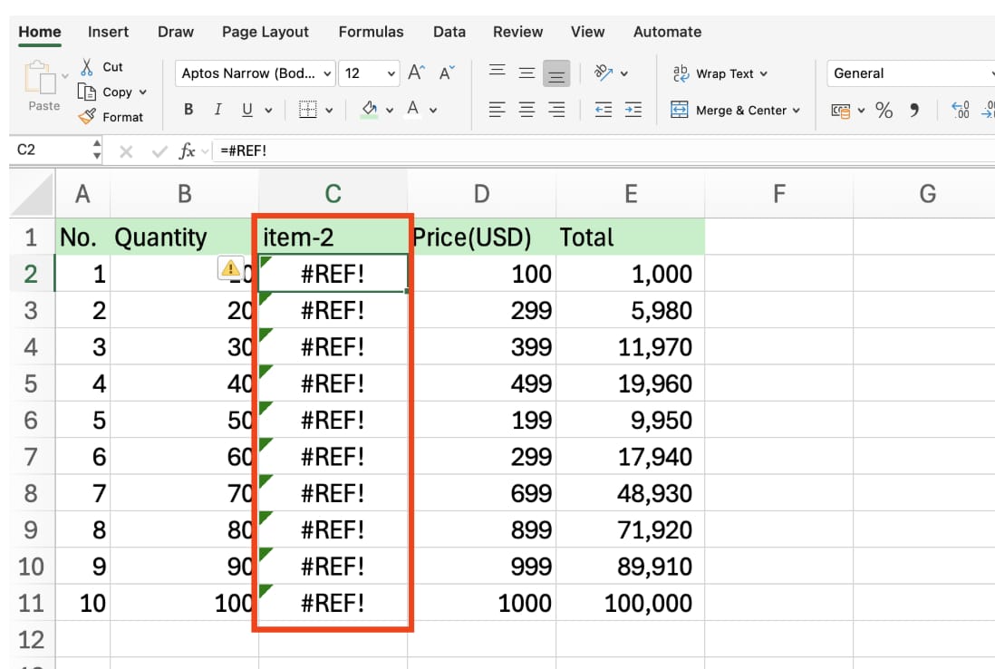 move-columns-excel step illustration