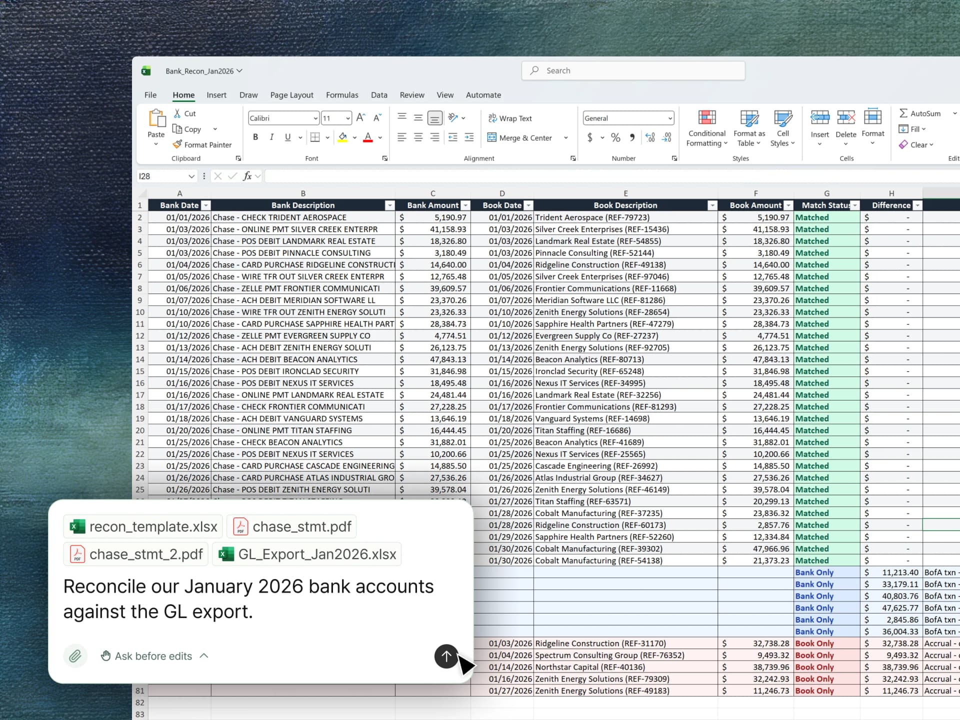 Account Reconciliations
