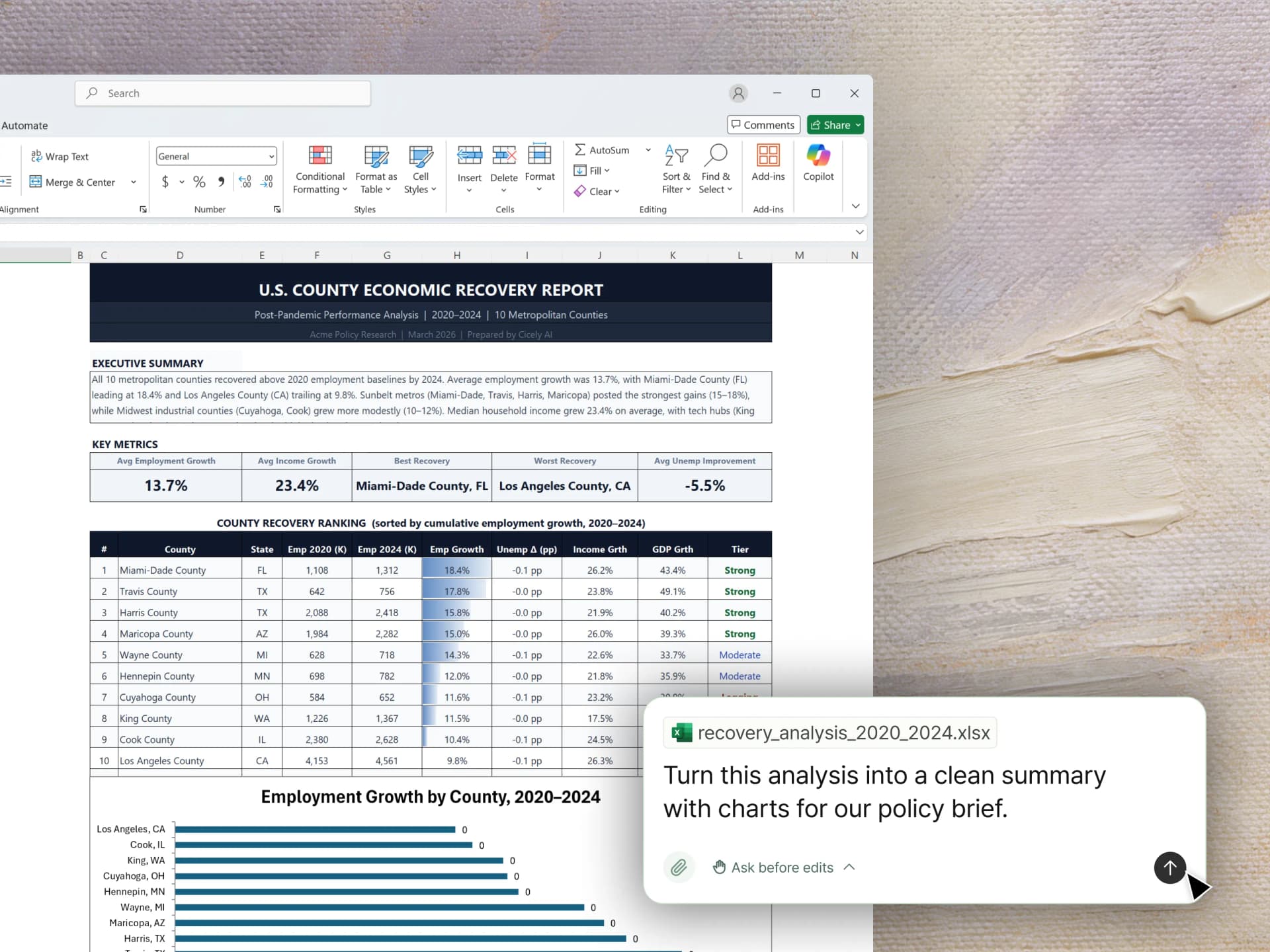 Presentation-Ready Formatting